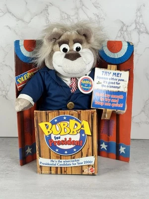 Vintage Bubba for President Presidential Candidate Plush Bear Talking Toy 1999 - Image 1 of 4