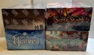4 FLESH AND BLOOD HISTORY PACK 1 /SUPER SLAM/BRIGHT LIGHT/MISTVEIL BOOSTER BOXES - Picture 1 of 6