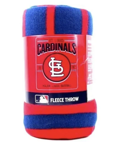 ST LOUIS CARDINALS FLEECE BLANKET THROW LIGHTWEIGHT MLB SOUTHPAW STYLE BLANKET Cover