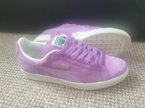 Cesto classico PUMA in pelle scamosciata States Clyde OG raro vintage UK7 scarpe da ginnastica retrò 1996