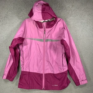 Ll Bean Jacket Youth XL Wind Breaker Purple Pink Coat Nylon Shell Waterproof - Picture 1 of 15