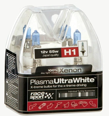 H1 Super Bright 4100k Xenon Gas Ultra White Car Front Headlight Headlamp Bulbs - Image 1 of 4