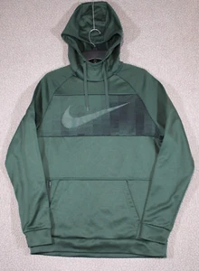 Nike Dri Fit Training Hoodie Erwachsene Medium grün strukturiert Swoosh Pullover - Bild 1 von 22