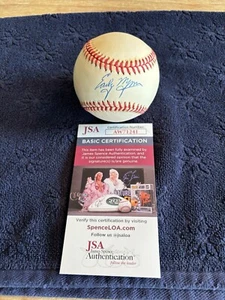 Early Wynn Autographed OAL Bobby Brown Baseball JSA COA Vintage - Picture 1 of 8