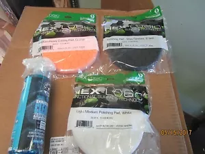 6 Inch Sponge Hex-Logic Buffing compounding pad Hook And Loop starter kit - Picture 1 of 1