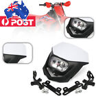 Headlight Headlamp black&white Motorcycle Head Light Fits for Kawasaki  KLX