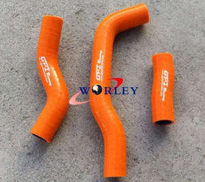 For KTM 450SXF 450 SXF 2007-2009 2008 07 08 09 ORANGE Silicone Radiator Hose KIT - Picture 1 of 4