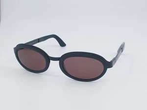 Police Sunglasses Mod 2412 Ovali Nero Occhiali Da Sole Vintage Unisex - Imagen 1 de 19