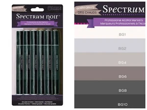 Spectrum Noir Alcohol Markers- Dual Tip (Chisel & Bullet)  U Pick (6 Markers/Pk) - Picture 1 of 14