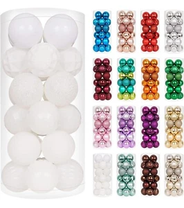 XmasExp 24ct Weihnachtskugel Ornamente bruchsicher Weihnachtsschmuck Set - Bild 1 von 13