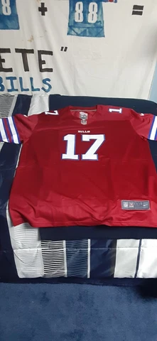 BUFFALO BILLS JOSH ALLEN MENS XXL RED COLOR RUSH JERSEY Cover