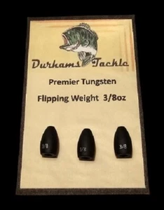 Durhams Tackle Premier Wolfram Flipping Weight Anodized Black 3/8oz (3er Pack) - Bild 1 von 1