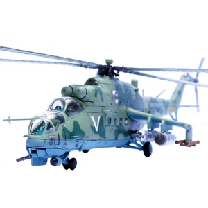 Modellino militare elicottero Mi-24V scala 1/72 lega pressofusa esercito russo giocattolo regalo - Foto 1 di 10