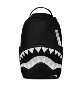 Mochila central Sprayground Shark🔥Nueva bolsa negra bolsa escolar grande - Imagen 1 de 11