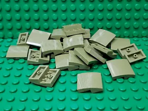 ** LOTTO 25 CT ** LEGO NUOVO verde oliva 2 x 2 pezzi pendenza Lotto di 25 - Foto 1 di 1