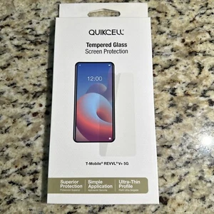 T-Mobile Revvl V+ 5G Tempered Glass Screen Protector - NEW Quikcell - Picture 1 of 2