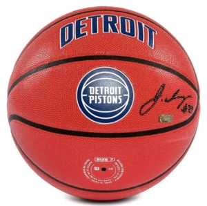JADEN IVEY Autographed Pistons 75th Anniversary City Edition Basketball PANINI - Picture 1 of 3