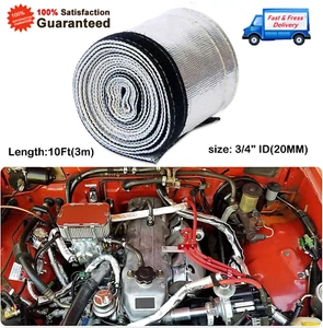 Metal Heat Shield Sleeve Insulated Wire Hose Cover Wrap Loom Tube 3/4'' ID x 3M - Picture 1 of 8