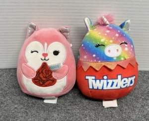 SquishMallow Candy 5” Plush Hersheys & Twizzlers Cat Lot Of 2 - Picture 1 of 3