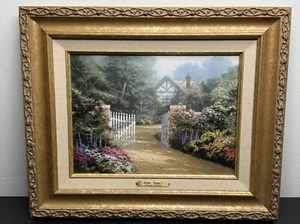 Thomas Kinkade “The Hidden Cottage” Oil Painting 1997 - Picture 1 of 8