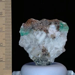 Cristales naturales esmeralda en biotita mica esquisto matriz mineral espécimen 97ct - Imagen 1 de 6
