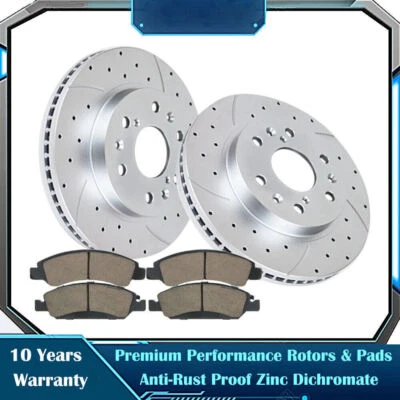 Rotores delanteros y pastillas de freno frenos para Chevy Silverado GMC Sierra 1500 Cadillac Foto 1 de 4