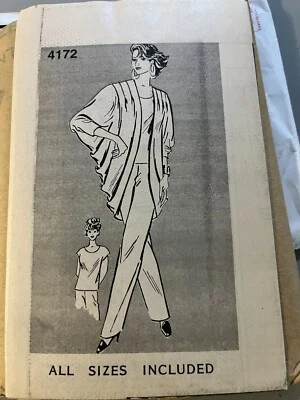 MAIL ORDER PATTERN-#4172-MISSES JACKET, TOP AND PANTS-ALL SIZES 8-22. 1987 - Image 1 of 3