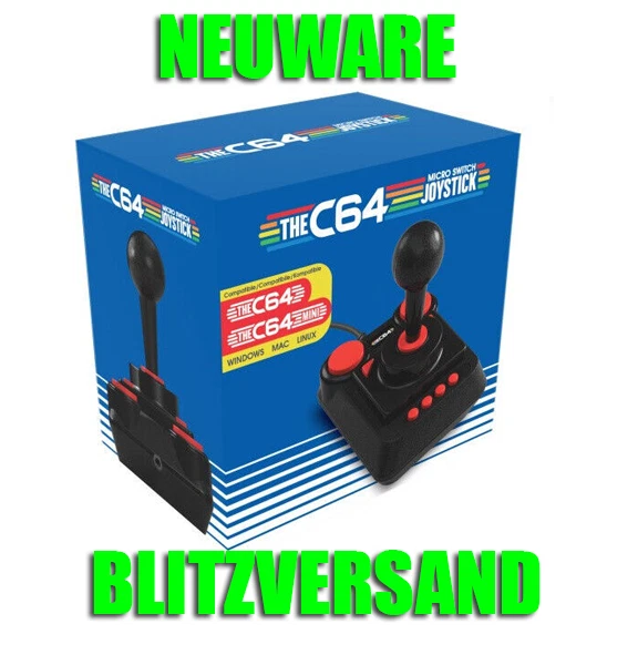 The C64 Joystick für Commodore 64 Mini und C64 Maxi PC, Mac, Linux NEU VGA WATA? - Bild 1 von 3