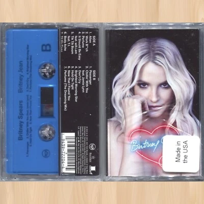 BRITNEY SPEARS Britney Jean UO EXCLUSIVE Cassette Tape WORK BITCH Perfume   0104 - Image 1 of 3