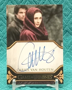 Game of Thrones Art & Images CARICE VAN HOUTEN as MELISANDRE on card Autograph - Picture 1 of 3