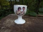 1982 Birth of Prince William of Wales china pedestal eggcup Charles Diana & baby