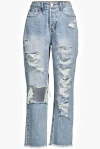 Neu Vanilla Star Junior 90er Boyfriend Super High Rise Jeans Größe wählbar - Bild 1 von 1