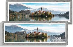12X36 Picture Frame, 2 Packs, Collage for Twelve 4X6 Photos, Horizontal/Vertical - Picture 1 of 12