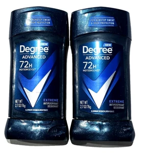 2 Pack Degree Advanced 72h Motion Sense Extreme Antiperspirant Deodorant 2.7oz - Picture 1 of 1