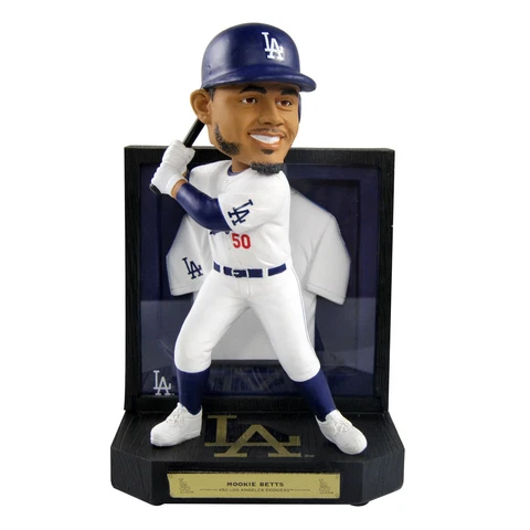 Mookie Betts Los Angeles Dodgers Framed Showcase Bobblehead MLB Baseball Cover