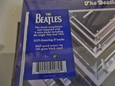 THE BEATLES BLUE ALBUM 1967-70 TRIPLE ALBUM ON BLACK VINYL 2023 MINT NOW & THEN! - Image 1 of 4