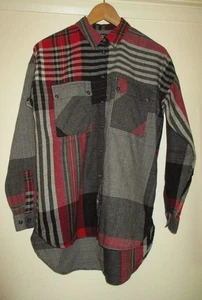 Next Black Mix Cotton Long/S Collared Shirt 8 - Picture 1 of 5