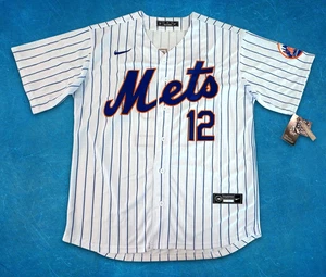 Nike FRANCISCO LINDOR #12 New York Mets MLB White Stitched Size 2XL Jersey - NWT - Picture 1 of 12
