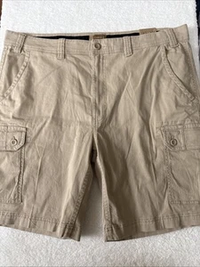 Size 46 MEN'S FOUNDRY BIG & TALL SUPPLY CO CASUAL SHORT Comfort Stretch NWT✨ Tan - Picture 1 of 15