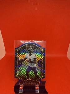 2020 Panini Select - Lamar Jackson - Blue Checkerboard Die Cut - #3 - Ravens - Picture 1 of 2