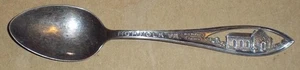 CUCHARA DE RECUERDO DE COLECCIÓN ESTERLINA, NORFOLK, VIRGINIA, ANTIGUA IGLESIA DE SAN PABLO - Imagen 1 de 4