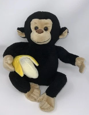 Get Your Hands on a Ganz Monkey With Banana 14" Plush Stuffed Animal - Image 1 of 4