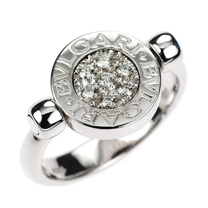 Anillo Bulgari Bvlgari K18WG Diamante Ónix Bvlgari Abatible Reversible No. 49 - - Imagen 1 de 3