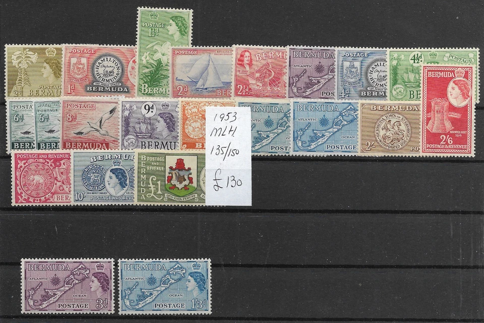 BERMUDA @ 1953 SG.135/150   £ 130  MLH    NICE PRICED @GB2205 - Image 1 of 1