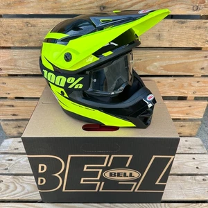 Bell MX-10 Mips Motocross Helmet - TALON YELLOW / BLACK with 100% GOGGLES - Picture 1 of 6