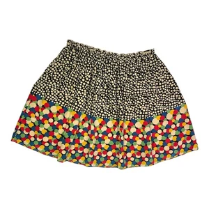 Corey Lynn Calter Size M Pull-On Silk Skirt Polka Dot Colorful - Picture 1 of 10