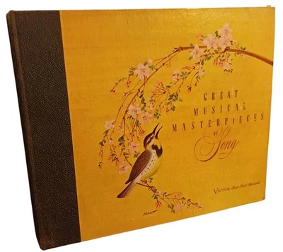 RCA Victor 78 RPM Vintage 10" Record Storage Album Book Holder Folder 10-Pocket - Image 1 of 4