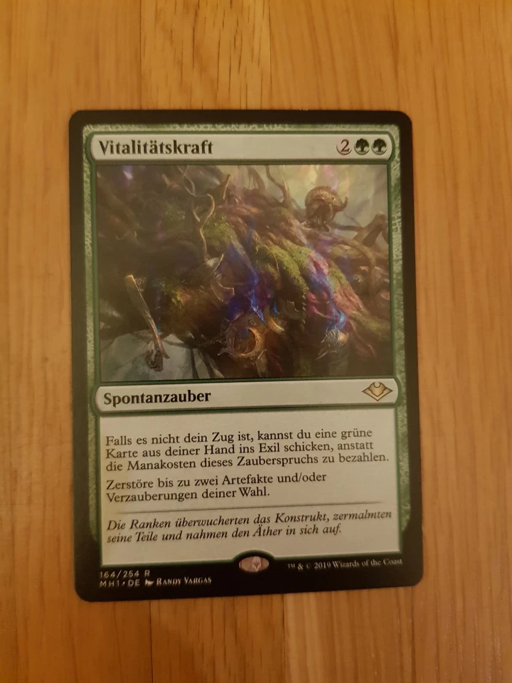 Magic/MTG - Karte Vitalitätskraft - Force of Vigor  - NM - Commander - MH1 - Bild 1 von 1