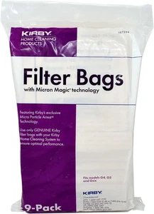 Kirby NUEVO 9 Micras Aspiradora Bolsas G4 y G5 con Paquete de 9, 3/Cinturones, Marrón - Imagen 1 de 2