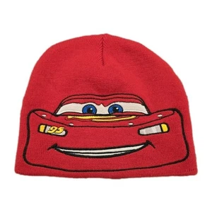 Disney Pixar Cars Toddler Kid Beanie Hat Red The World Of Cars - Picture 1 of 8